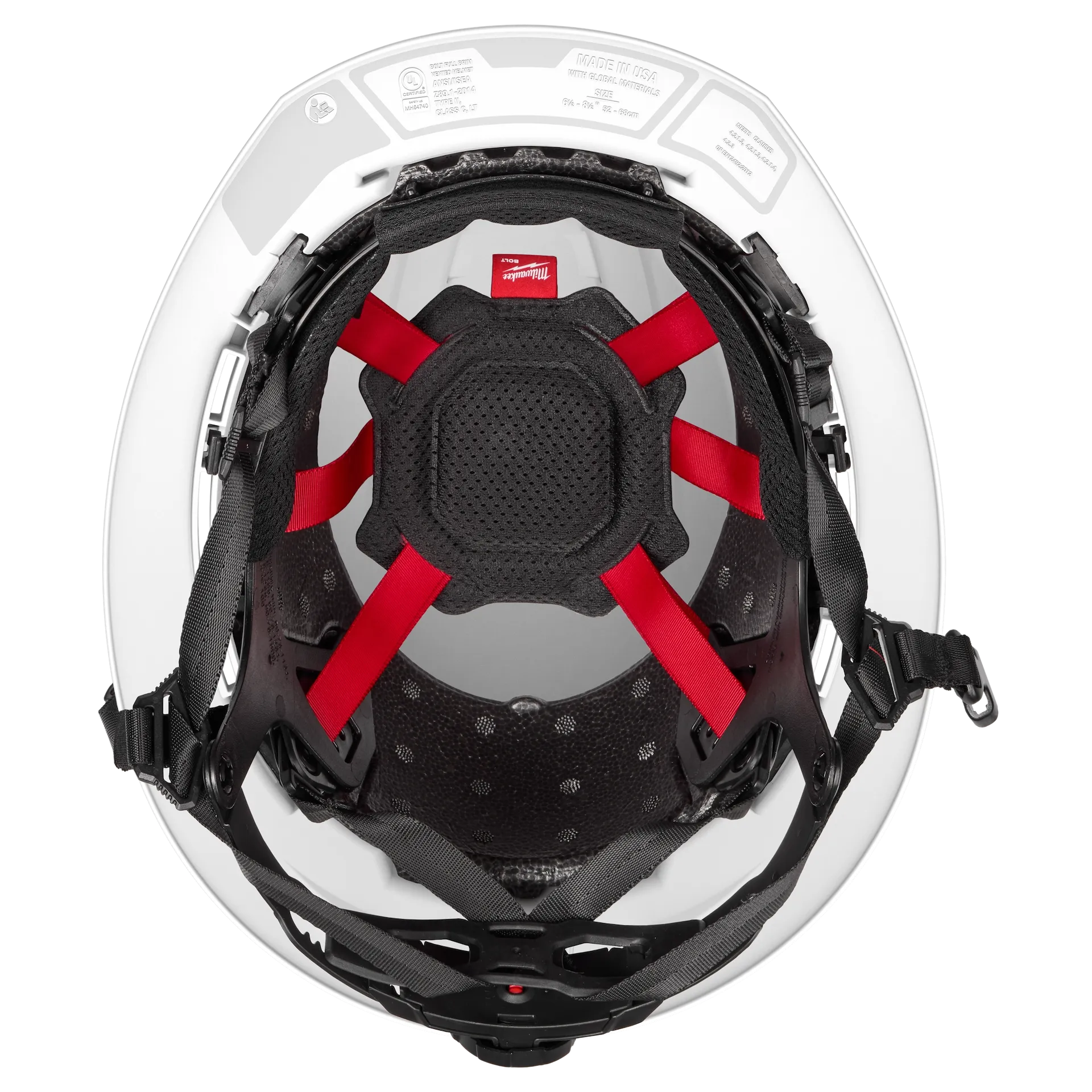 Milwaukee BOLT Full Brim Safety Helmet | Type 2 ANSI Class E & C from Columbia Safety